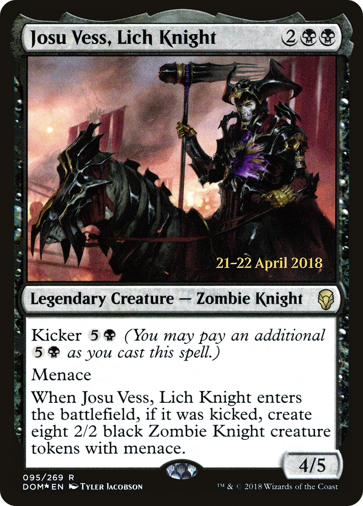 Image of Josu Vess, Lich Knight (PRE-095) - Dominaria Promos Foil
