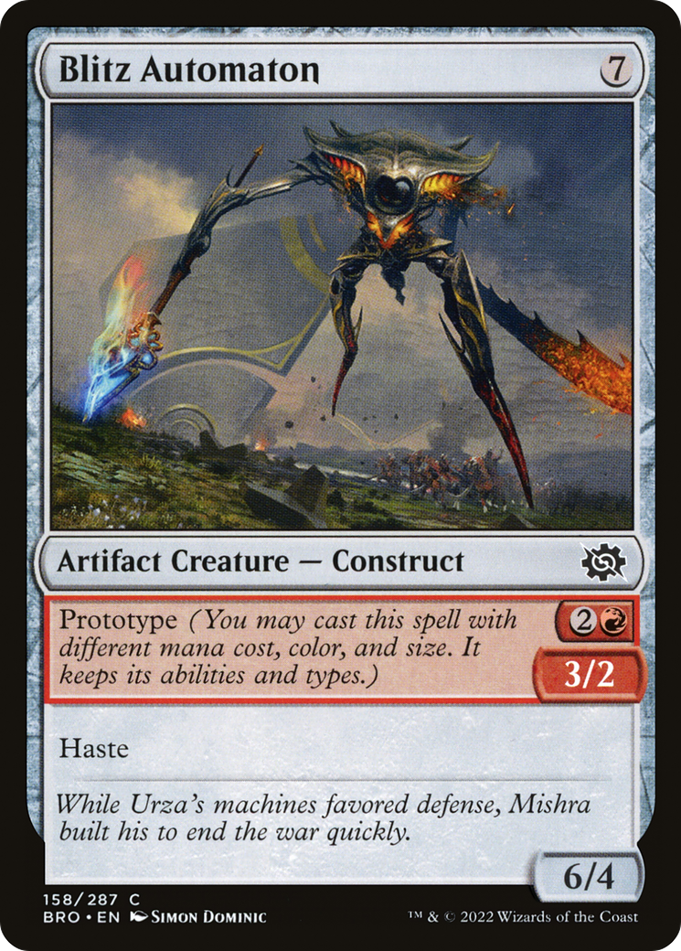 Image of Blitz Automaton (BRO-158) - The Brothers' War Foil