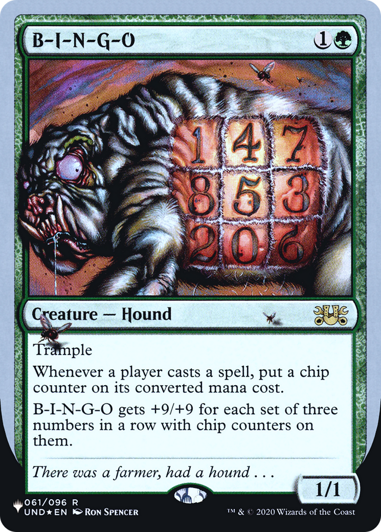 Image of B-I-N-G-O (LIST-061/096) - The List (Unfinity Foil Edition) Foil
