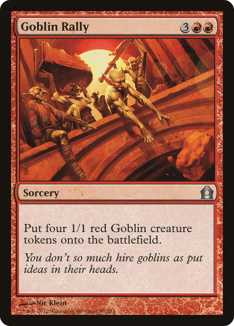 Image of Goblin Rally (RTR-095) - Return to Ravnica Foil