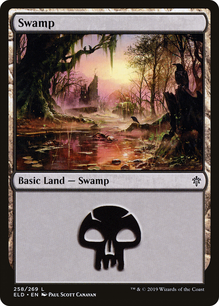 Image of Swamp (258) (ELD-258) - Throne of Eldraine