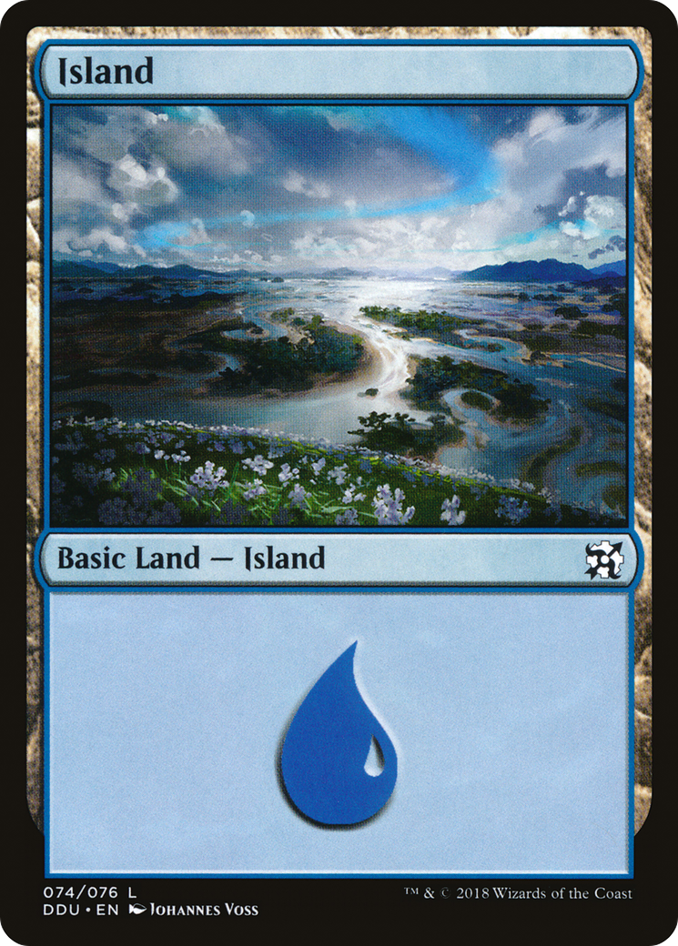 Image of Island (74) (DDU-074) - Duel Decks: Elves vs. Inventors