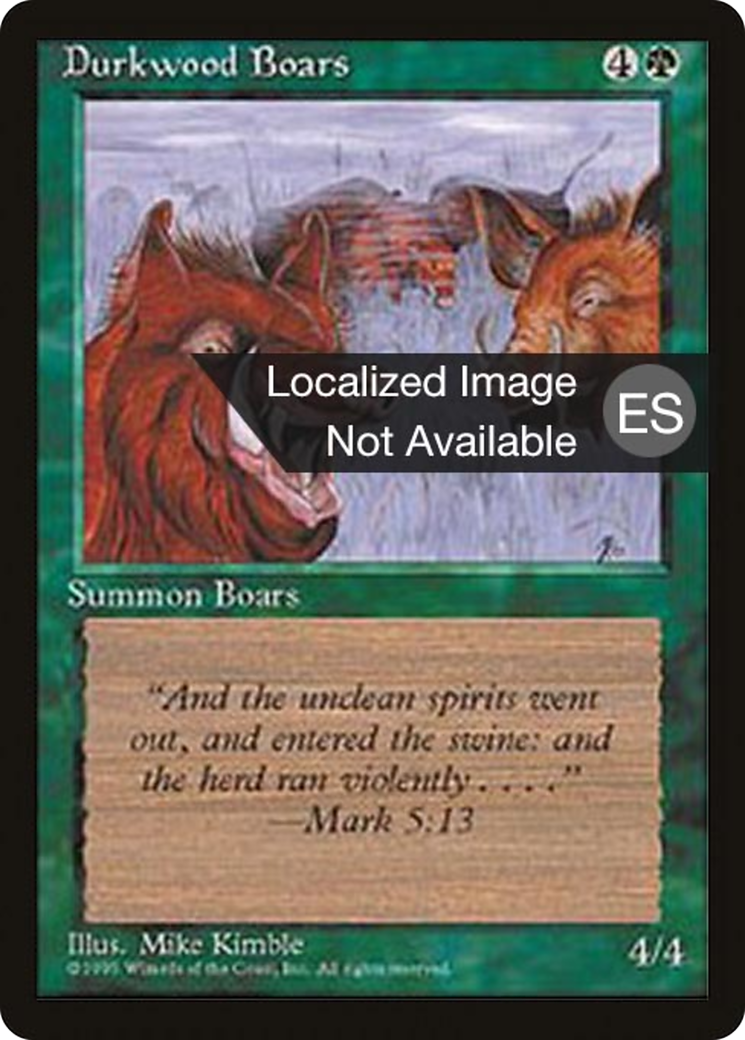 Image of Durkwood Boars (4BB-) - Fourth Edition Foreign Black Border