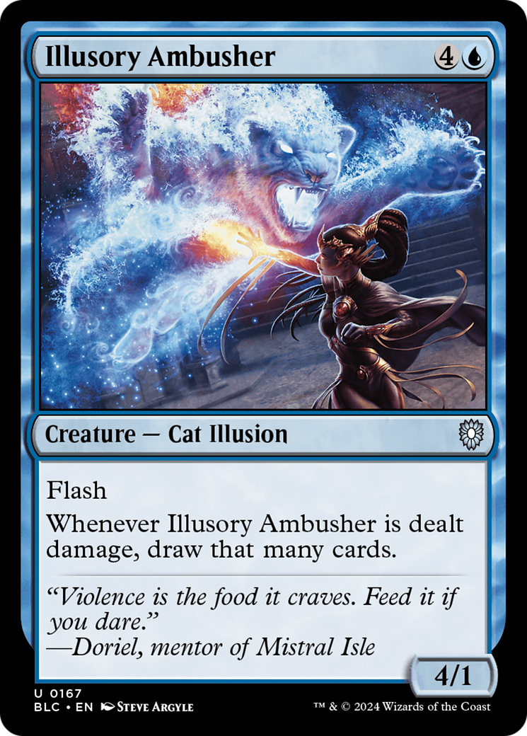 Image of Illusory Ambusher (BLC-167) - Bloomburrow Commander