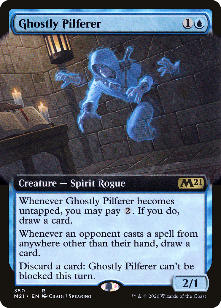 Image of Ghostly Pilferer (Extended Art) (M21-350) - Core Set 2021: (Extended Art) Foil
