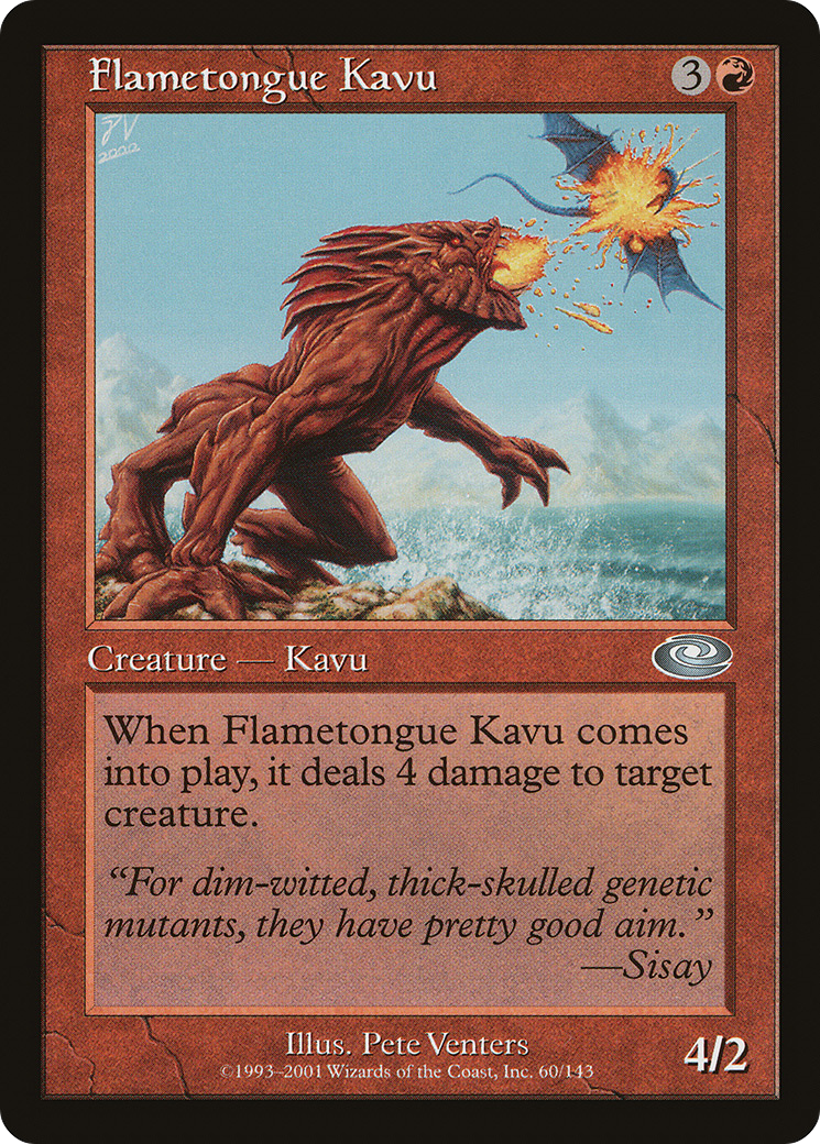 Image of Flametongue Kavu (PLS-060) - Planeshift