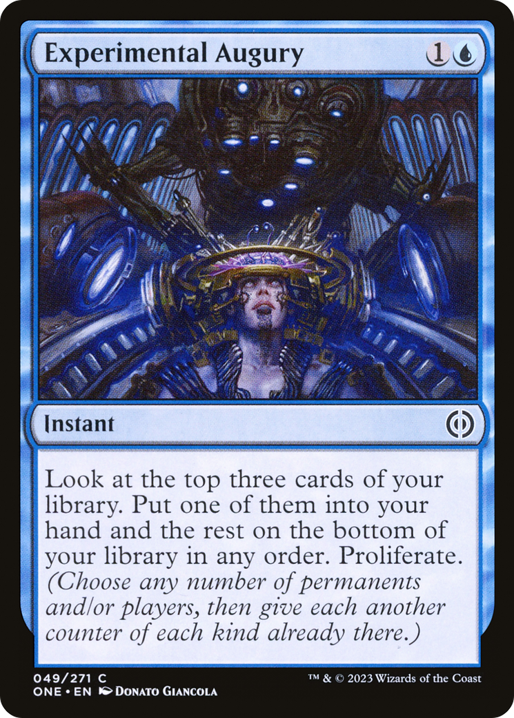 Image of Experimental Augury (ONE-049) - Phyrexia: All Will Be One
