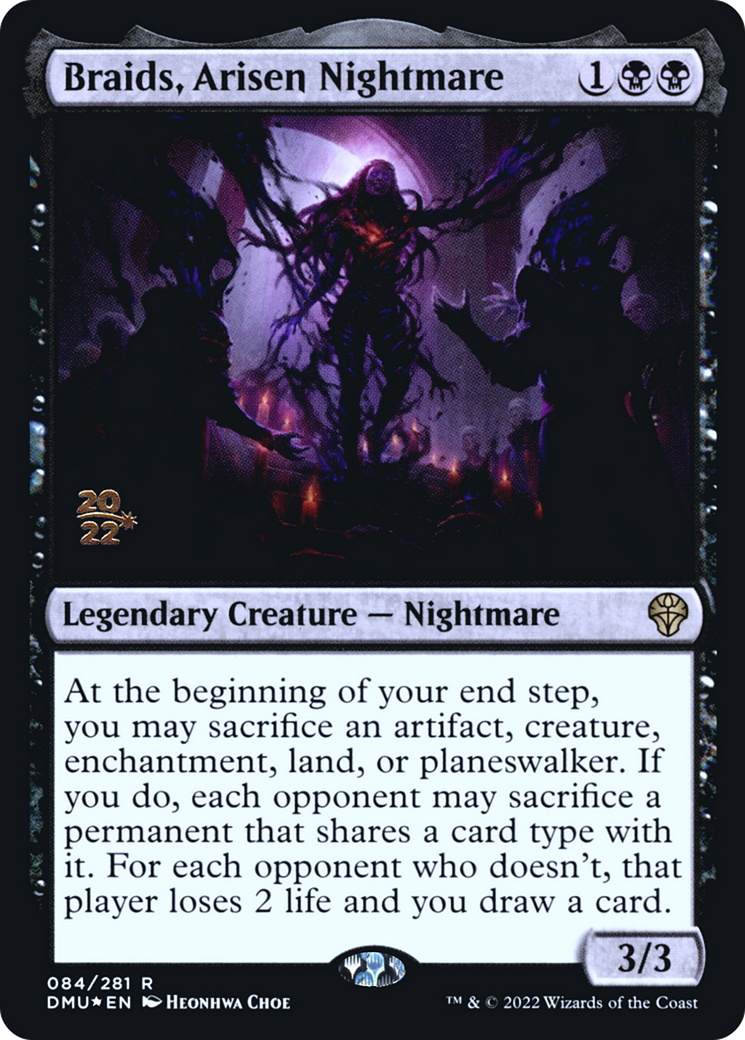 Image of Braids, Arisen Nightmare (PRE-084) - Dominaria United Promos Foil