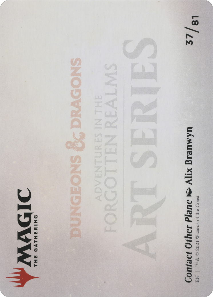 Image of Contact Other Plane // Contact Other Plane (AAFR-037) - Adventures in the Forgotten Realms Art Series (Borderless)