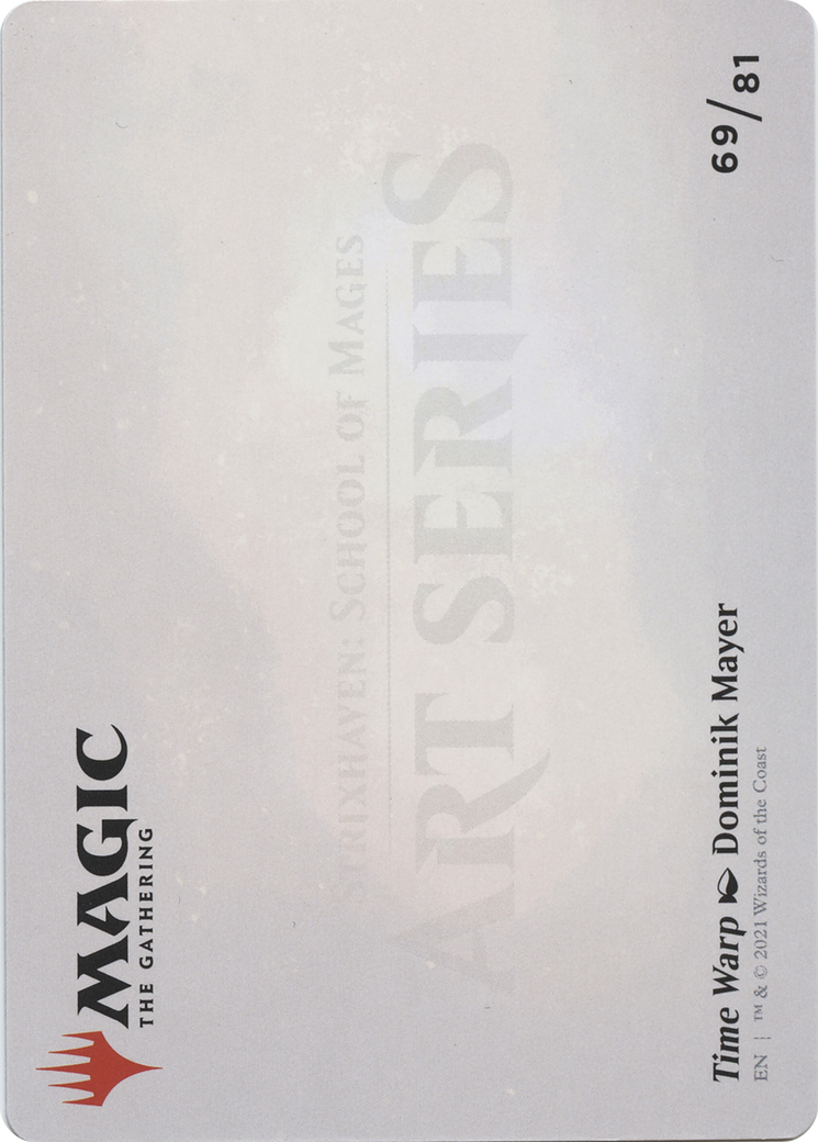 Image of Time Warp // Time Warp (ASTX-069) - Strixhaven Art Series (Borderless)