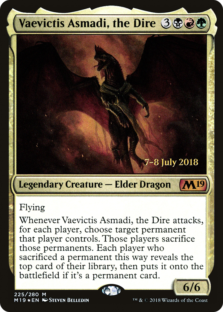 Image of Vaevictis Asmadi, the Dire (PRE-225) - Core Set 2019 Promos Foil