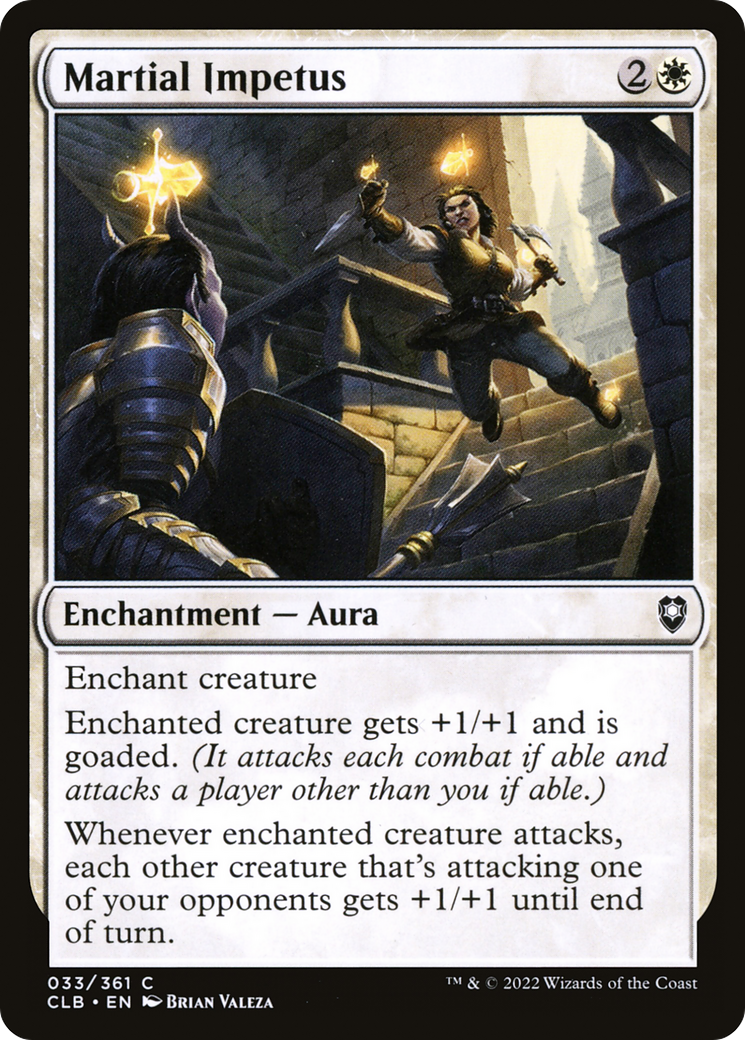 Image of Martial Impetus (CLB-033) - Commander Legends: Battle for Baldur's Gate Foil