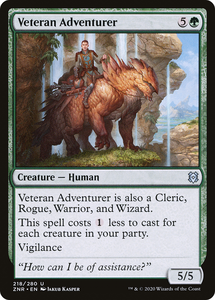 Image of Veteran Adventurer (ZNR-218) - Zendikar Rising