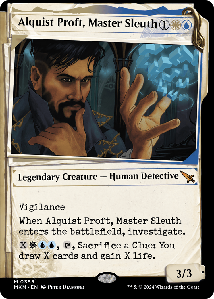 Image of Alquist Proft, Master Sleuth (Showcase) (MKM-355) - Murders at Karlov Manor: (Showcase) Foil