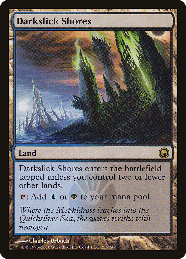 Image of Darkslick Shores (SOM-226) - Scars of Mirrodin Foil