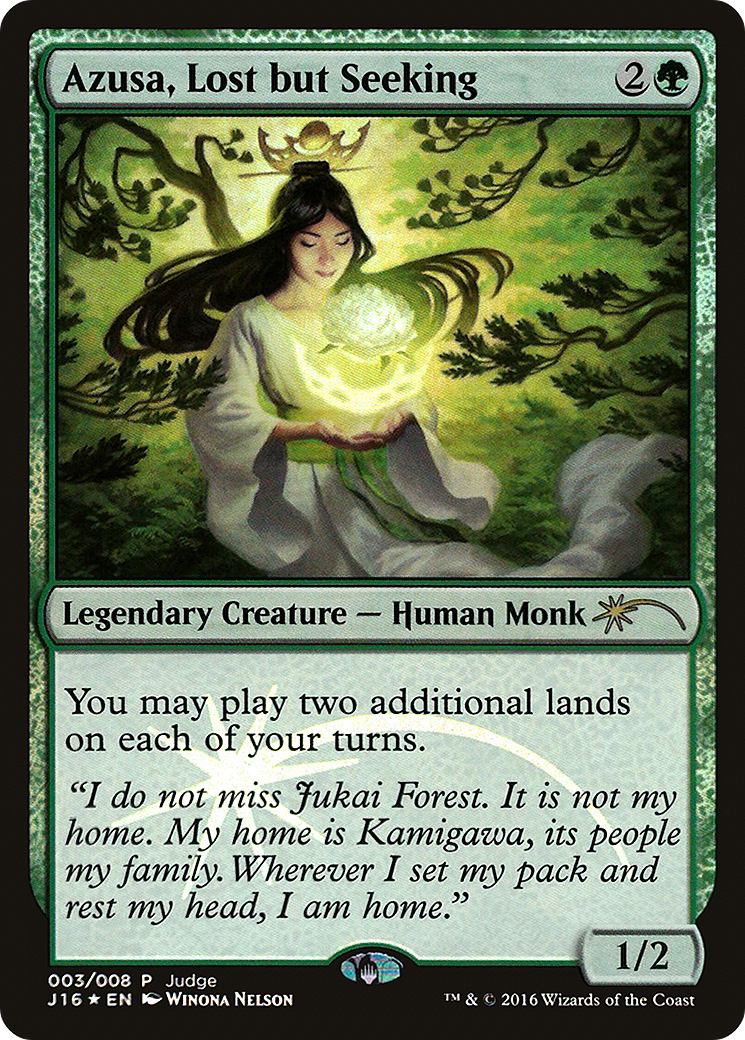 Image of Azusa, Lost but Seeking (JDG-003) - Judge Gift Cards 2016 Foil