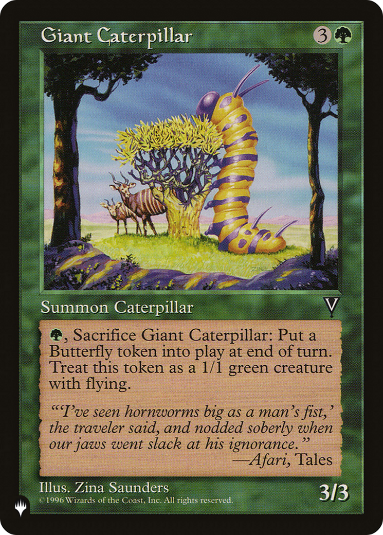 Image of Giant Caterpillar (LIST-VIS-108) - The List