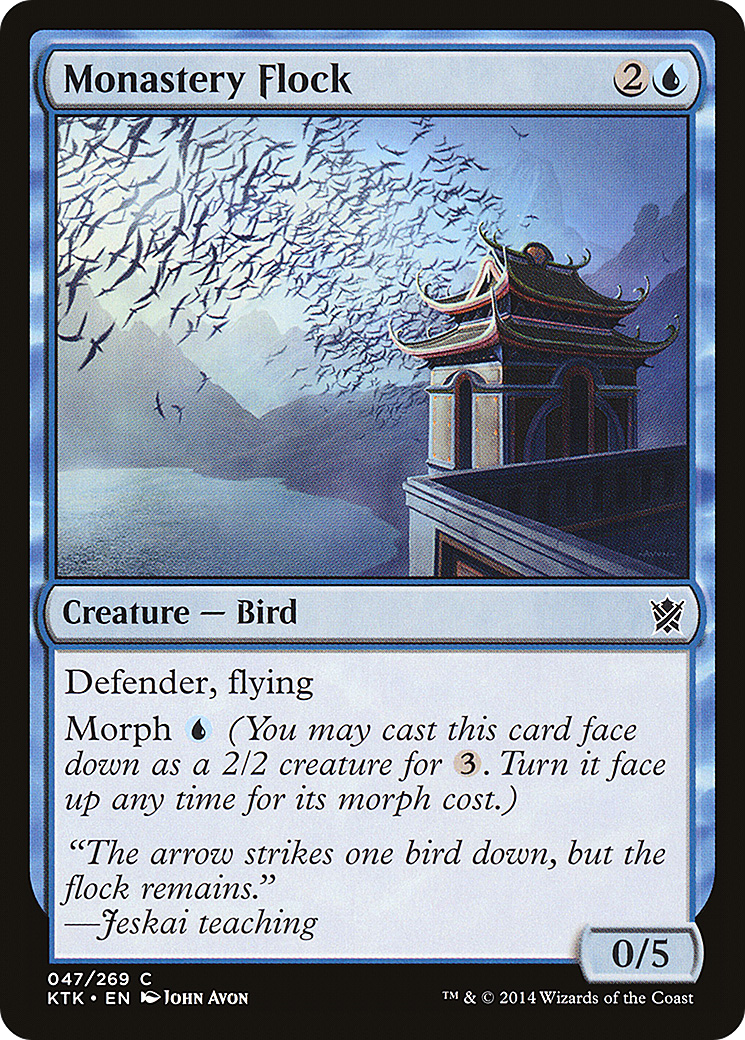 Image of Monastery Flock (KTK-047) - Khans of Tarkir Foil