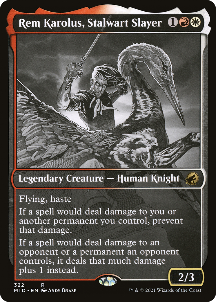 Image of Rem Karolus, Stalwart Slayer (Showcase) (MID-322) - Innistrad: Midnight Hunt: (Showcase)