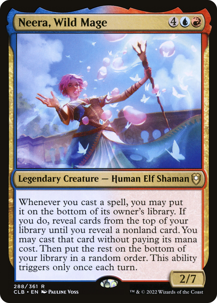 Image of Neera, Wild Mage (CLB-288) - Commander Legends: Battle for Baldur's Gate Foil