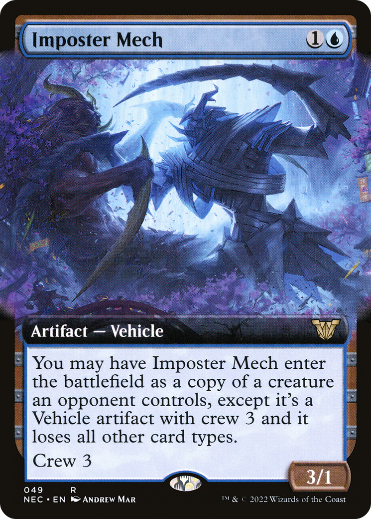 Image of Imposter Mech (Extended Art) (NEC-049) - Neon Dynasty Commander: (Extended Art)