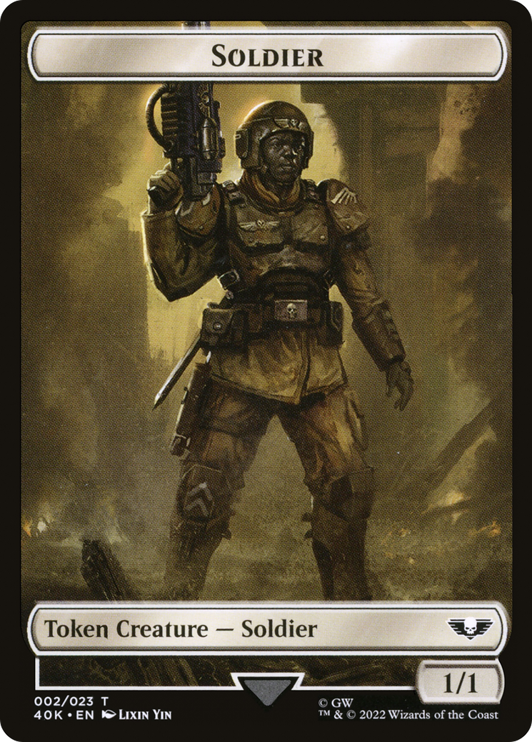 Image of Soldier (T40K-002) - Warhammer 40,000 Tokens