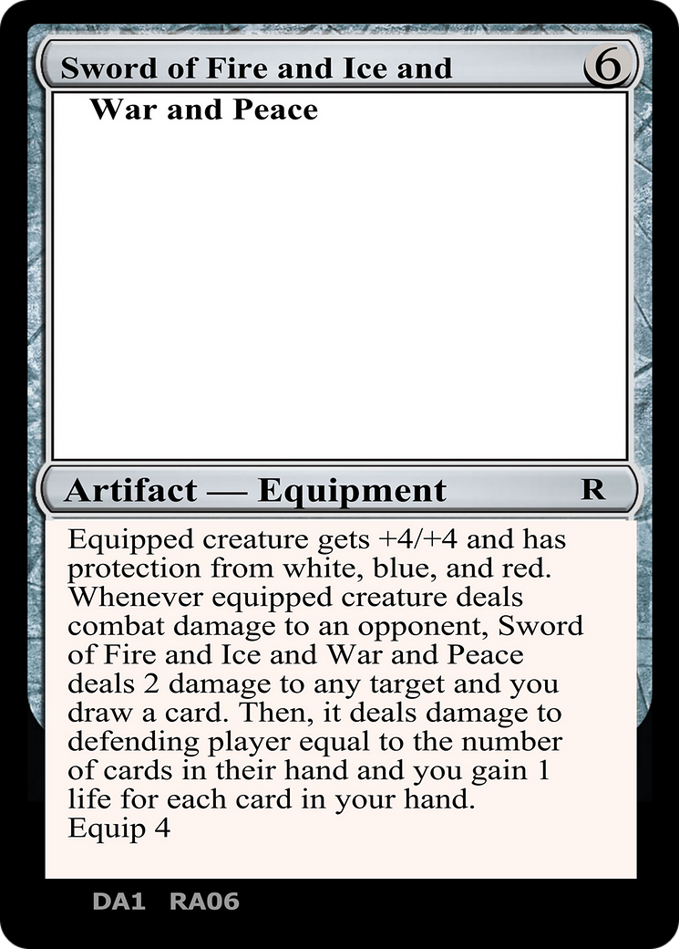 Image of Sword of Fire and Ice and War and Peace (UNK-RA06C) - Unknown Event