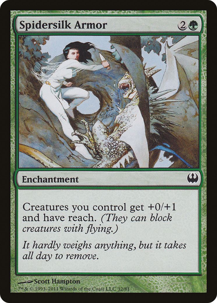 Image of Spidersilk Armor (DDG-032) - Duel Decks: Knights vs. Dragons