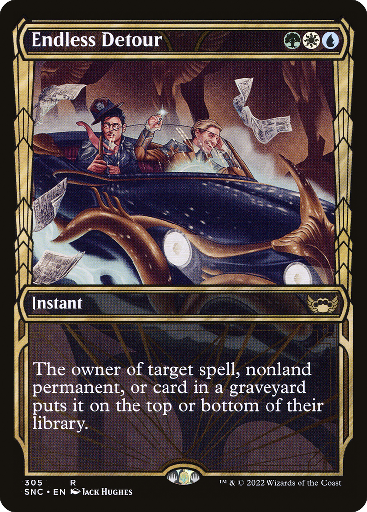 Image of Endless Detour (Showcase) (SNC-305) - Streets of New Capenna: (Showcase) Foil
