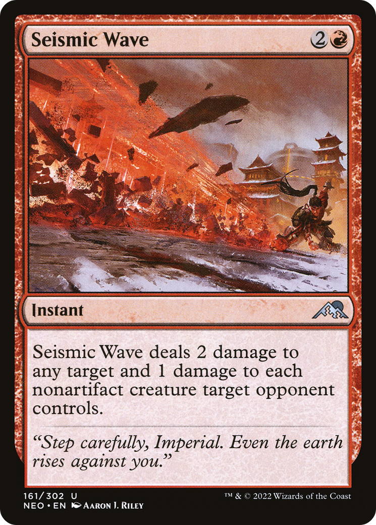 Image of Seismic Wave (NEO-161) - Kamigawa: Neon Dynasty