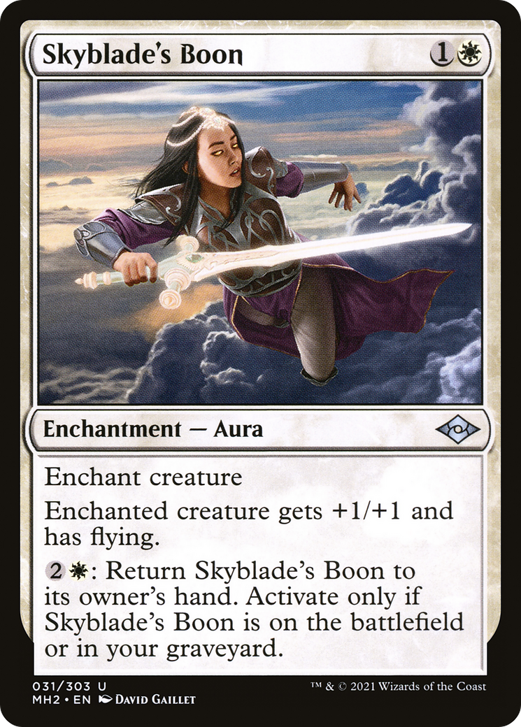 Image of Skyblade's Boon (MH2-031) - Modern Horizons 2 Foil
