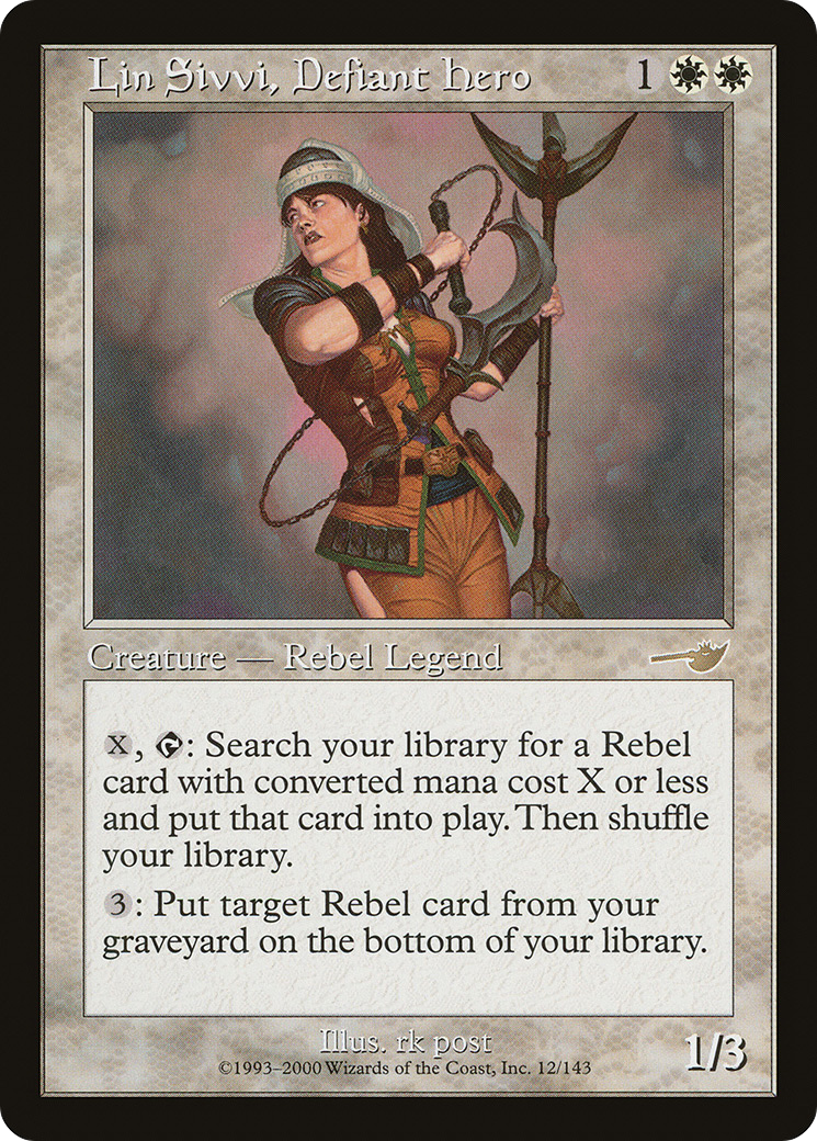 Image of Lin Sivvi, Defiant Hero (NMS-012) - Nemesis Foil