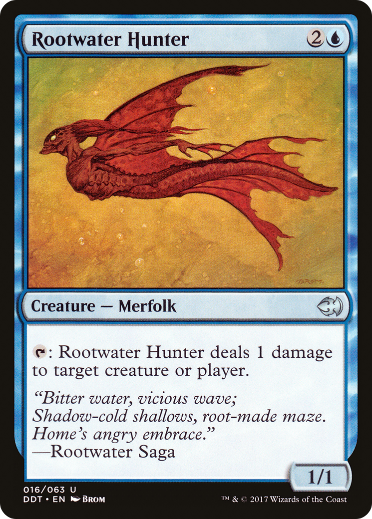 Image of Rootwater Hunter (DDT-016) - Duel Decks: Merfolk vs. Goblins