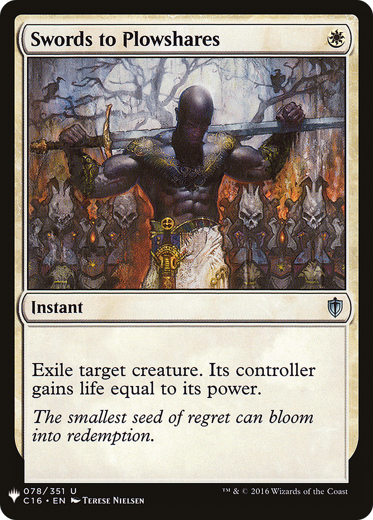 Image of Swords to Plowshares (C16) (LIST-078) - The List
