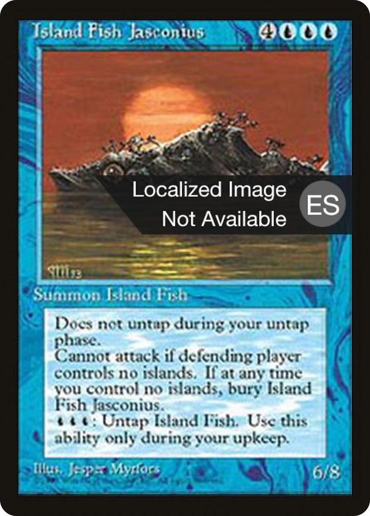 Image of Island Fish Jasconius (4BB-) - Fourth Edition Foreign Black Border