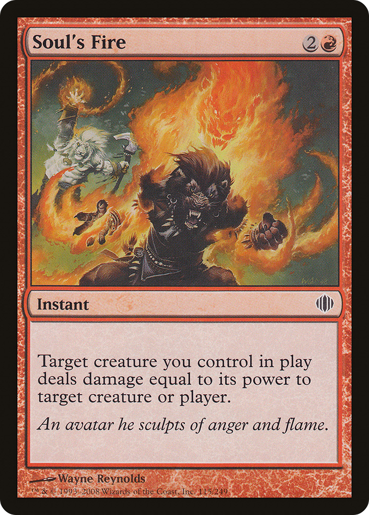 Image of Soul's Fire (ALA-115) - Shards of Alara Foil