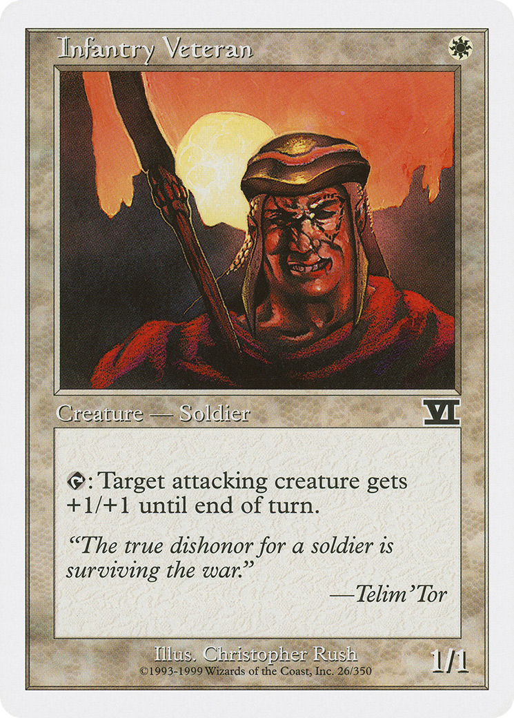 Image of Infantry Veteran (6ED-026) - Classic Sixth Edition