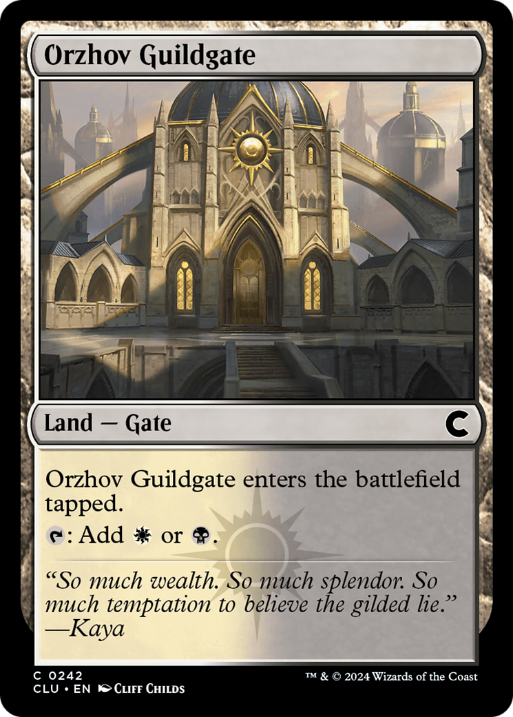 Image of Orzhov Guildgate (CLU-242) - Ravnica: Clue Edition