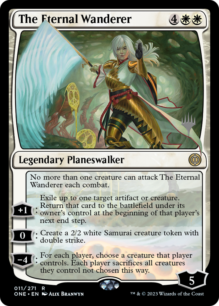 Image of The Eternal Wanderer (PPONE-011) - Phyrexia: All Will Be One Promos Foil
