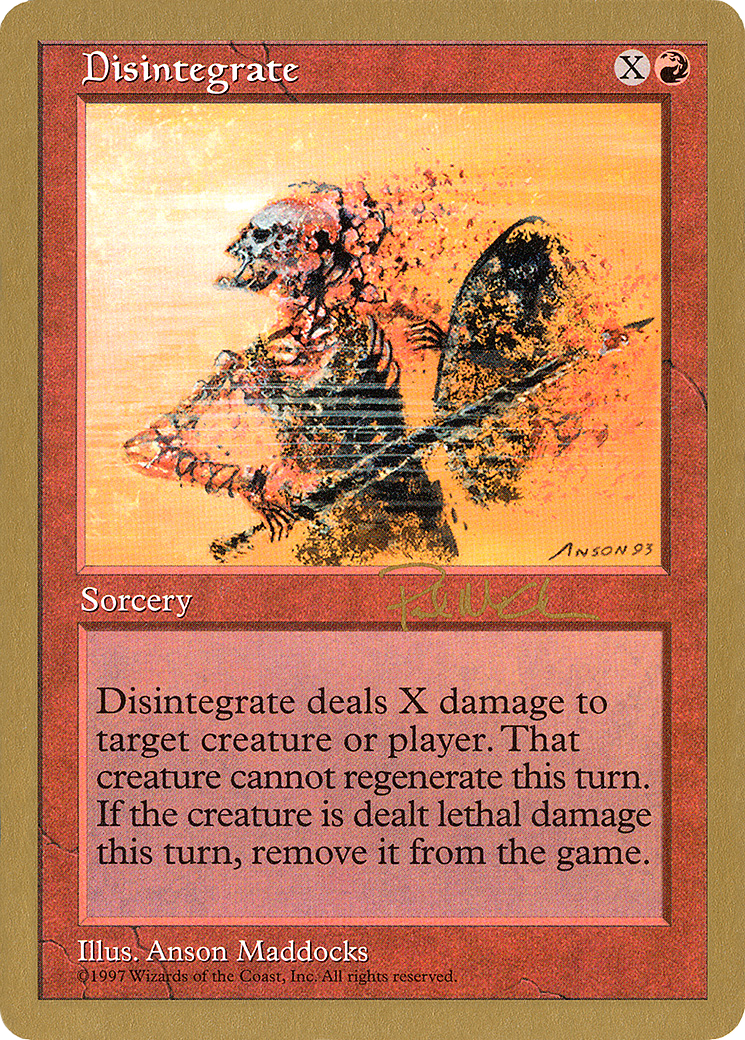 Image of Disintegrate - 1997 Paul McCabe (5ED) (WCD-) - World Championship Decks 1997