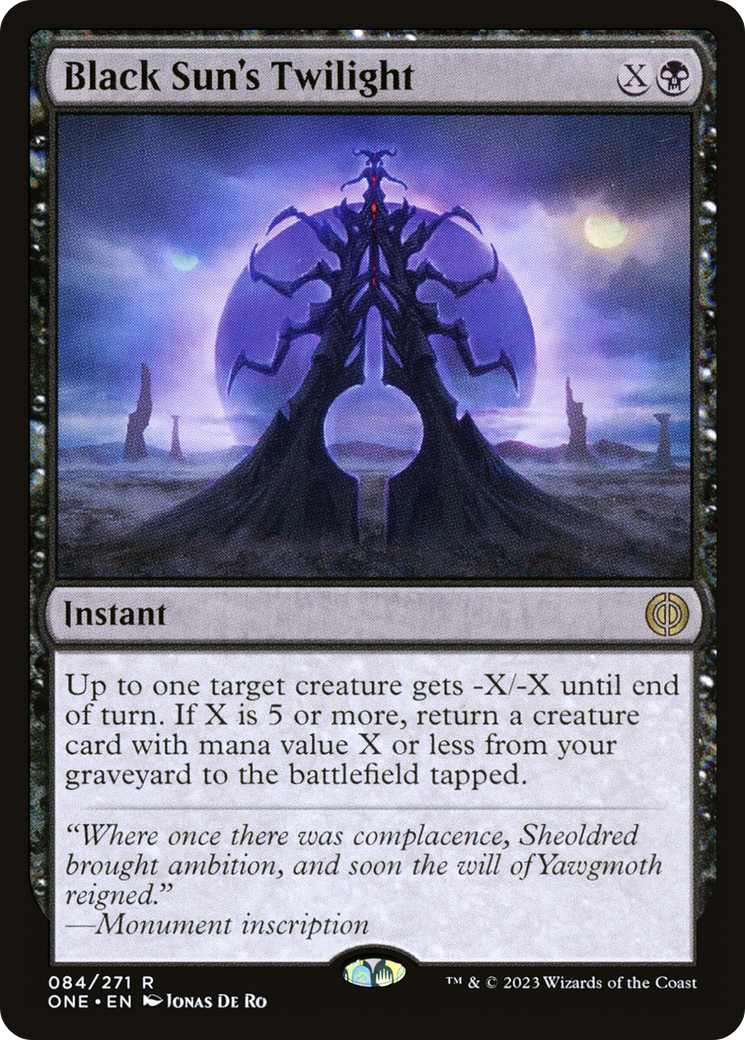 Image of Black Sun's Twilight (ONE-084) - Phyrexia: All Will Be One Foil