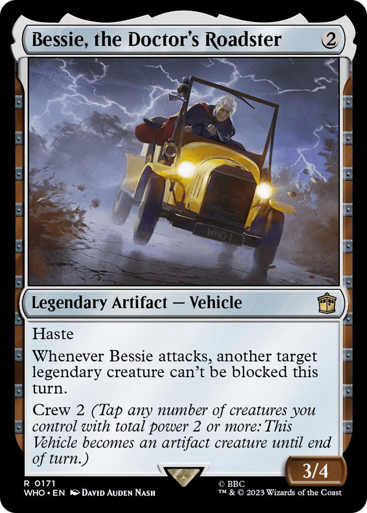 Image of Bessie, the Doctor's Roadster (WHO-171) - Doctor Who Foil