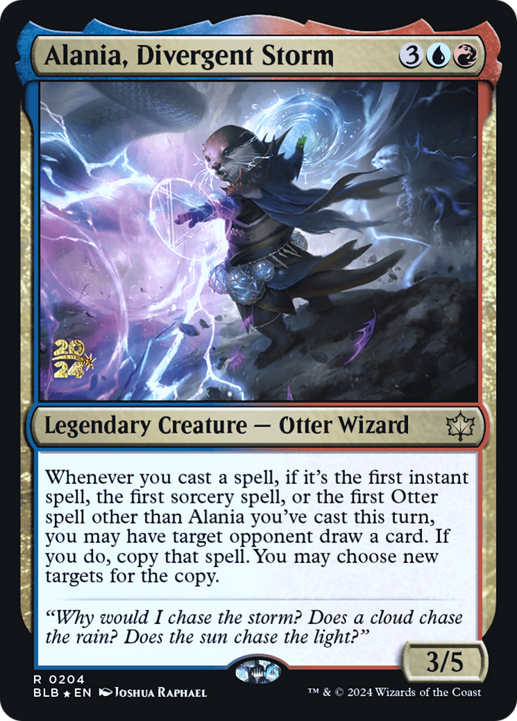 Image of Alania, Divergent Storm (PRE-204) - Bloomburrow Promos Foil