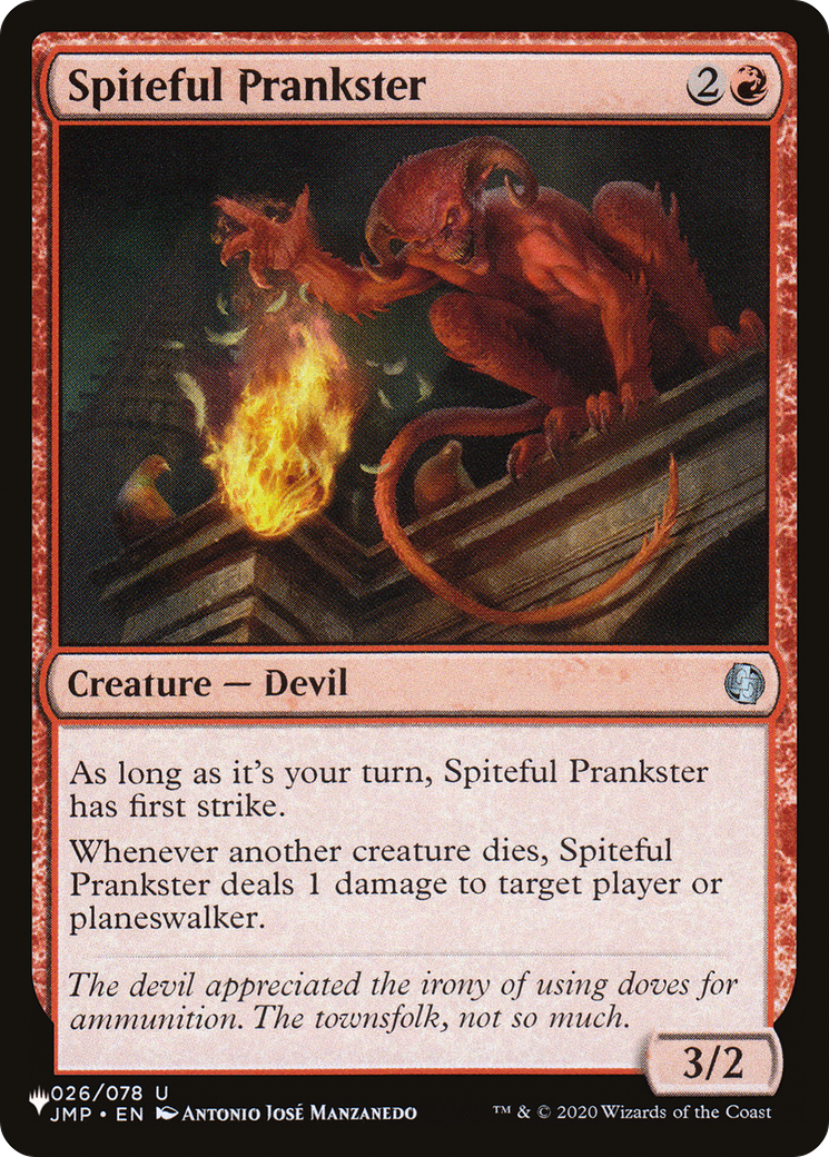 Image of Spiteful Prankster (LIST-JMP-26) - The List