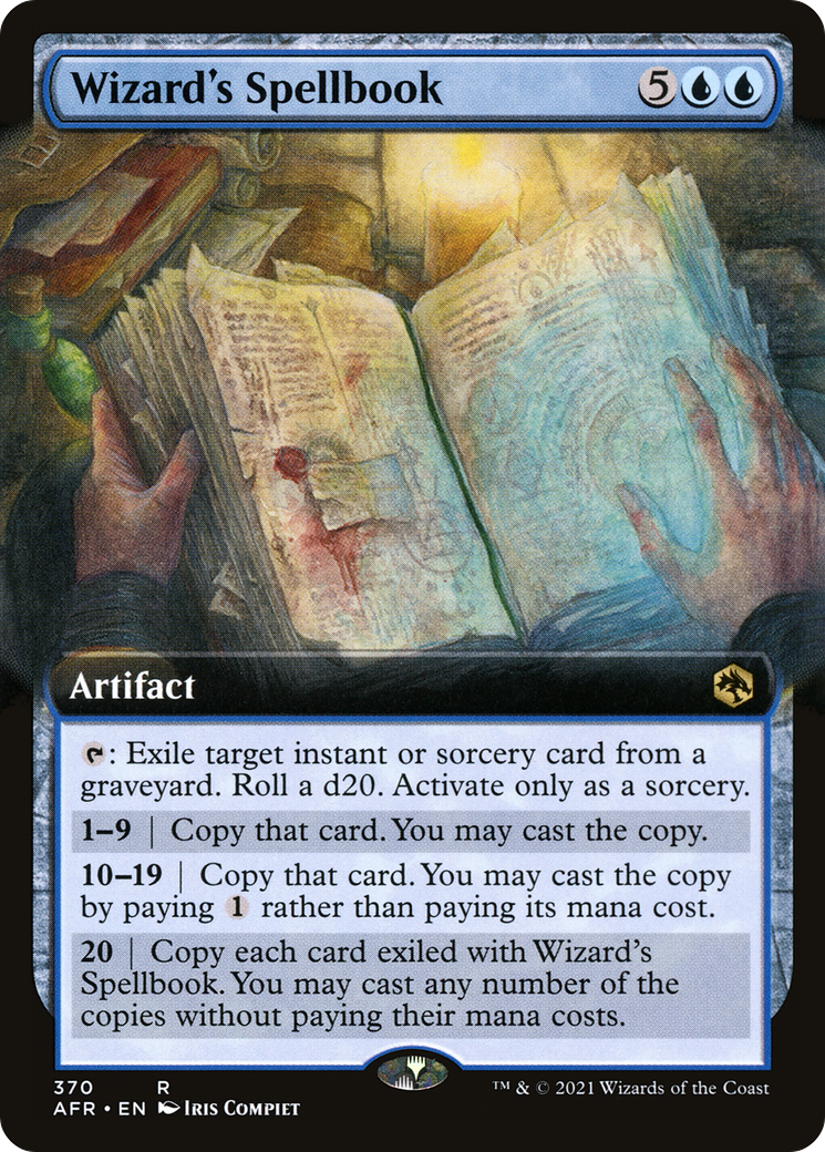 Image of Wizard's Spellbook (Extended Art) (AFR-370) - Adventures in the Forgotten Realms: (Extended Art) Foil