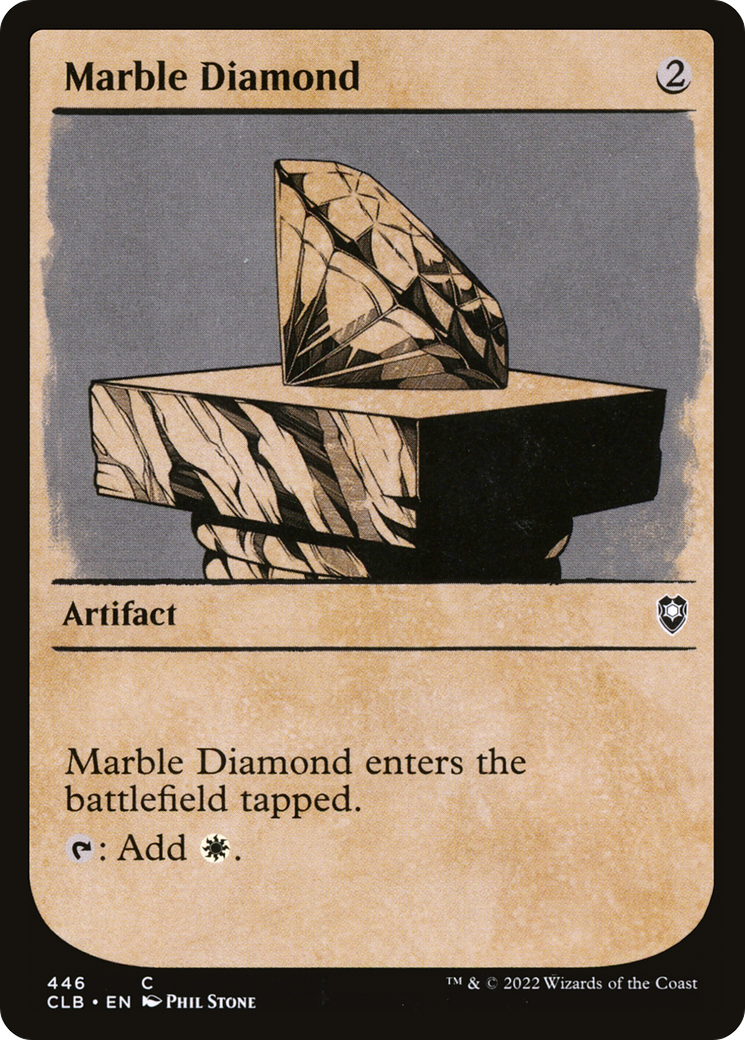Image of Marble Diamond (Showcase) (CLB-446) - Commander Legends: Battle for Baldur's Gate: (Showcase)