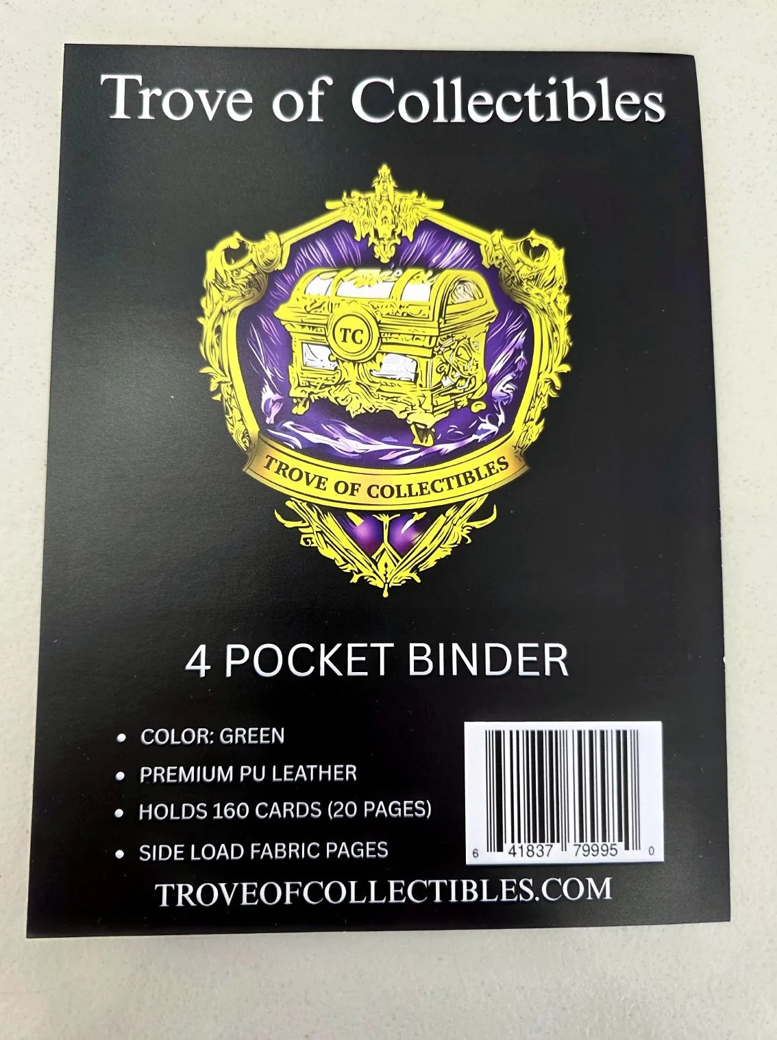 Image of TroveOfCollectibles 4 Pocket Binder Green