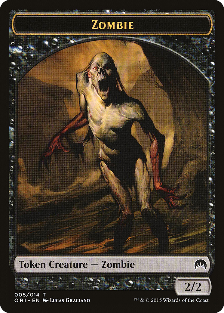 Image of Zombie Token (ORI-005) - Magic Origins Tokens
