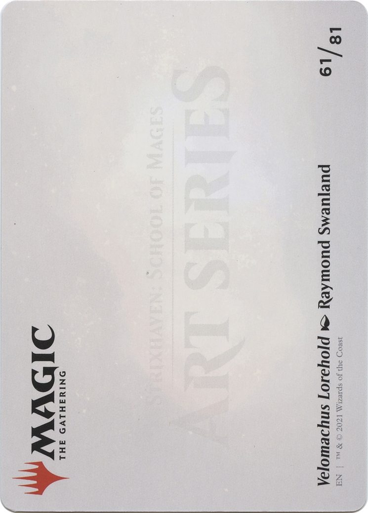 Image of Velomachus Lorehold // Velomachus Lorehold (ASTX-061) - Strixhaven Art Series (Borderless)