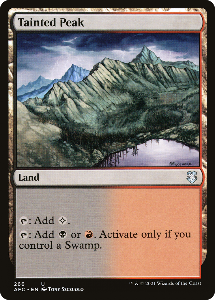 Image of Tainted Peak (AFC-266) - Forgotten Realms Commander